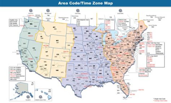Which state has the most area codes?